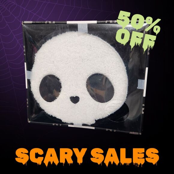Skeleton Halloween Pillow 9" With Microwaveable Heat Pack Soft Skull Spooky - Picture 1 of 4